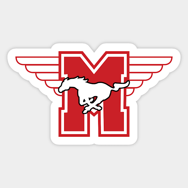 Hamilton Mustangs Sticker by HeyBeardMon